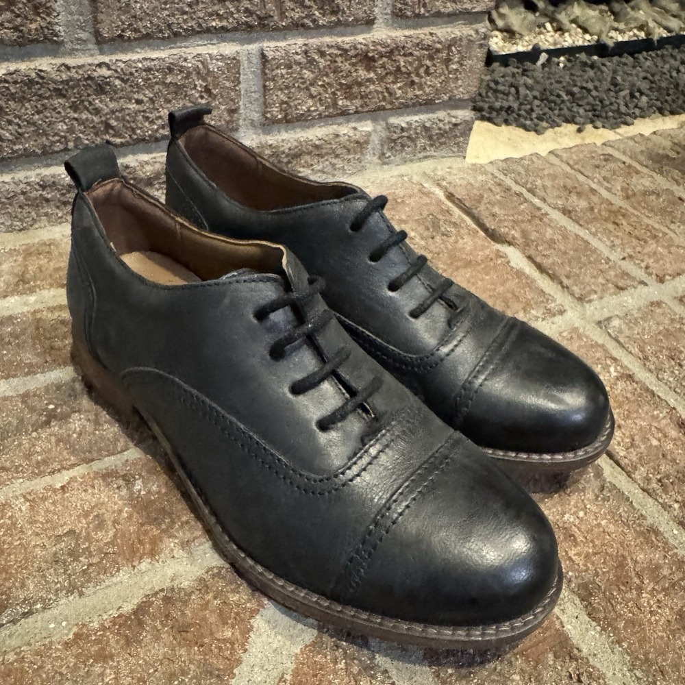 Josef Seibel Sienna 85 Oxford Casual Shoe Womens 7-7.5 EU 38 Black Leather #240